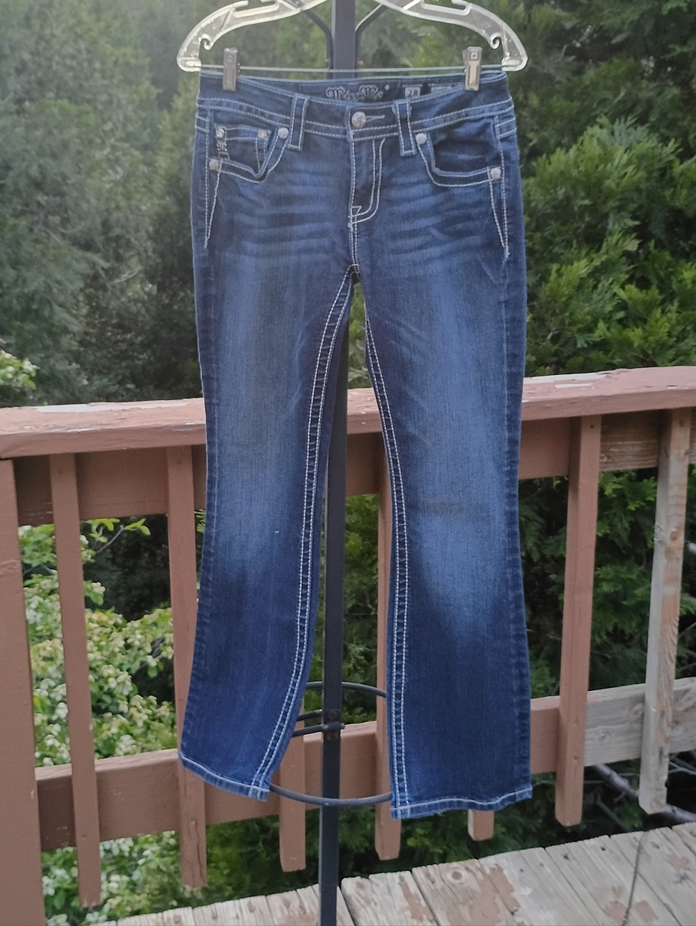 Miss Me Embellished Flare Jeans sz 28 - Picture 6 of 10